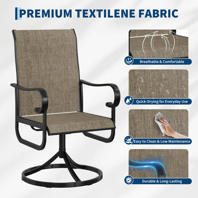 Dossier ergonomique chaise extérieure Garvee