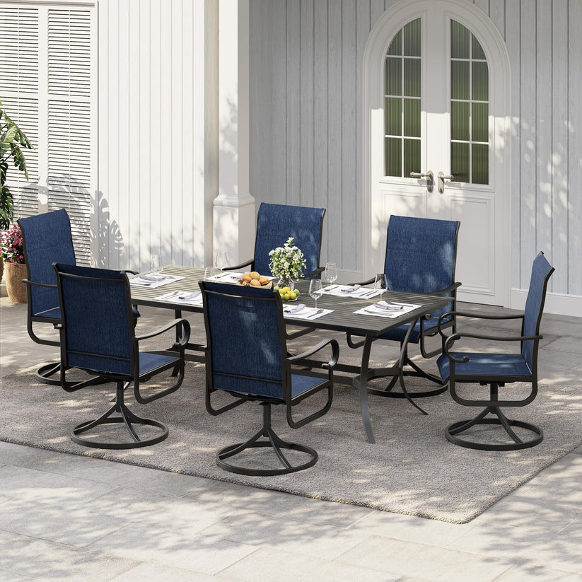 Chaise pivotante Garvee pour patio et terrasse